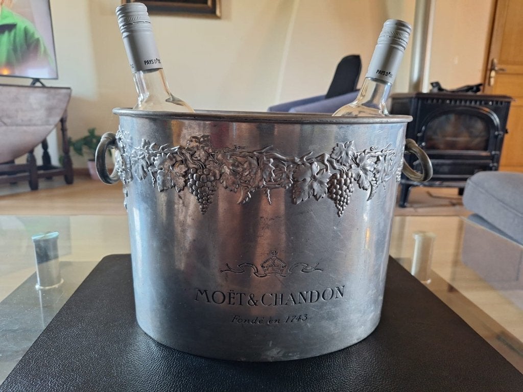 SEAU CHAMPAGNE MOËT & CHANDON VINTAGE ARGENT, Enlèvement ou Envoi