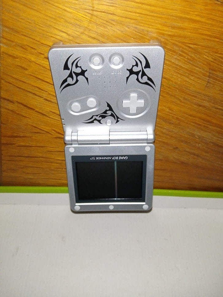 Console Nintendo Game Boy Advance SP Édition Tribal + Poche, Envoi, Utilisé, Game Boy Advance SP, Avec housse de protection ou sac