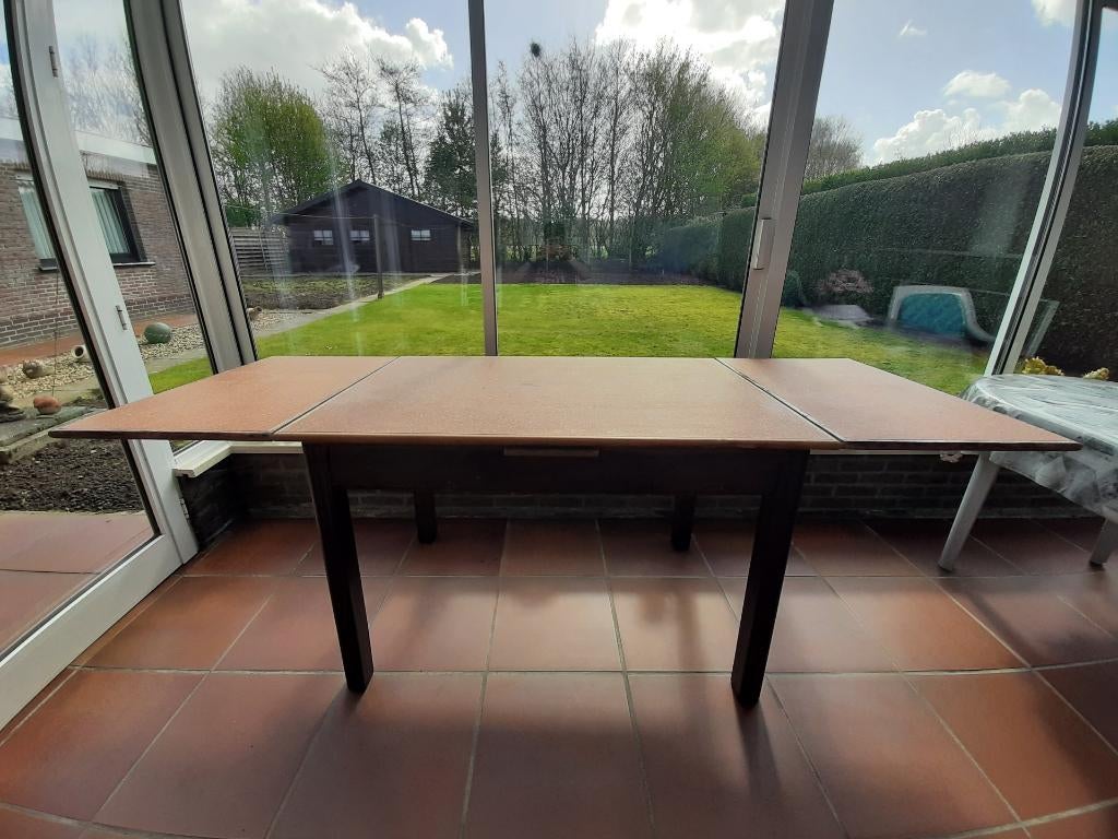 keukentafel, Huis en Inrichting, Tafels | Eettafels, Ophalen, Gebruikt, 50 tot 100 cm, Vijf personen of meer
