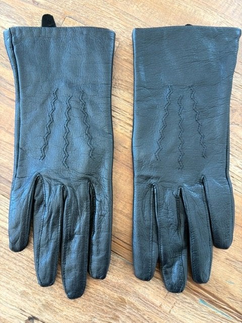Lederen handschoenen maat L, Kleding | Dames, Ophalen of Verzenden, Zo goed als nieuw, Maat 42/44 (L), Handschoenen