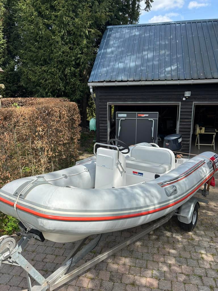 Valiant V-400 avec Yamaha 30CV + remorque, Ophalen, Aluminium, Gebruikt, Yamaha
