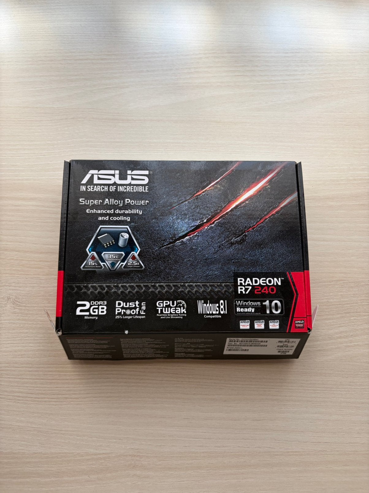 asus radeon r7 240, Computers en Software, Ophalen, Zo goed als nieuw