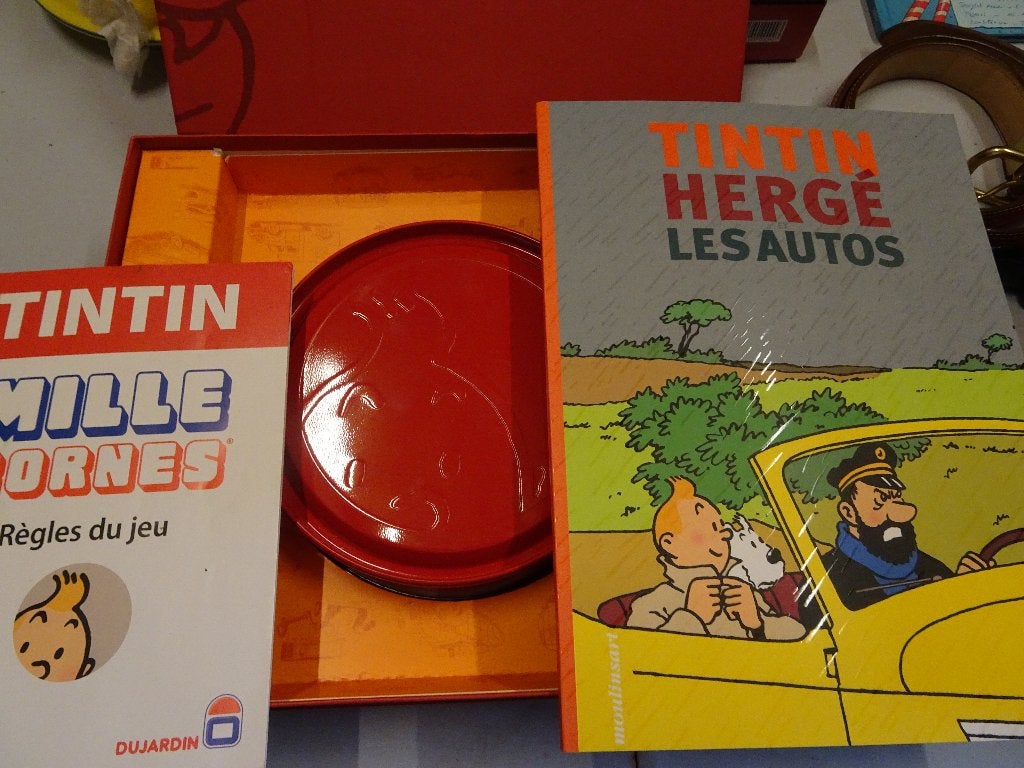 Kuifje spel met duizend terminals - Prestige-versie - Hergé, Verzamelen, Ophalen of Verzenden, Kuifje, Zo goed als nieuw, Boek of Spel