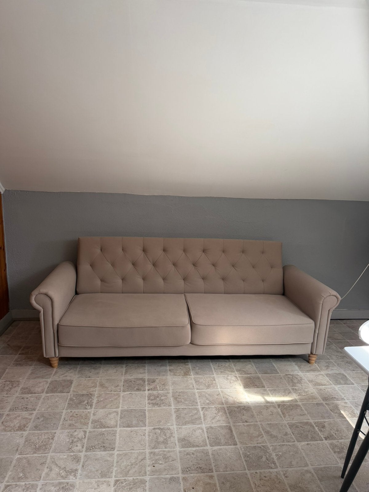Canapé-lit 3 places Maisons du Monde – neuf – beige/taupe, Maison & Meubles, Enlèvement, Comme neuf