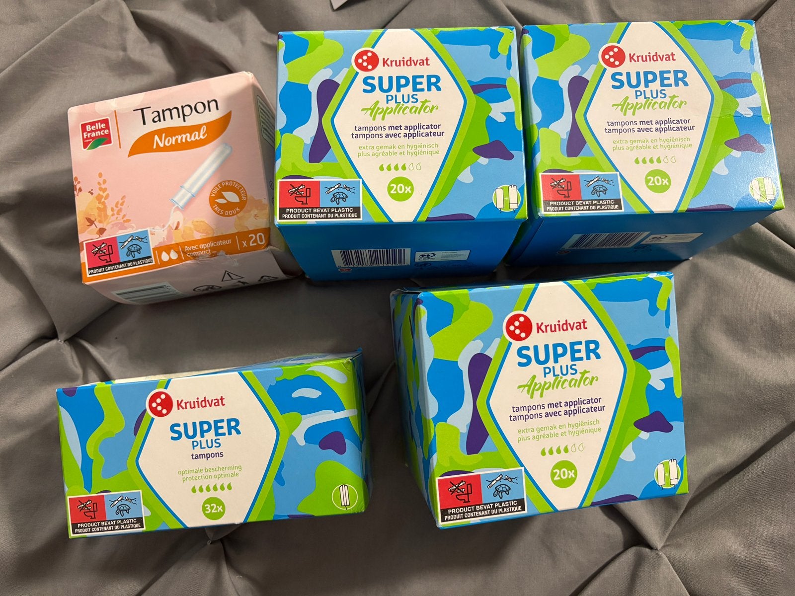 Tampons kruidvat lot van 5 dozen, Ophalen, Nieuw