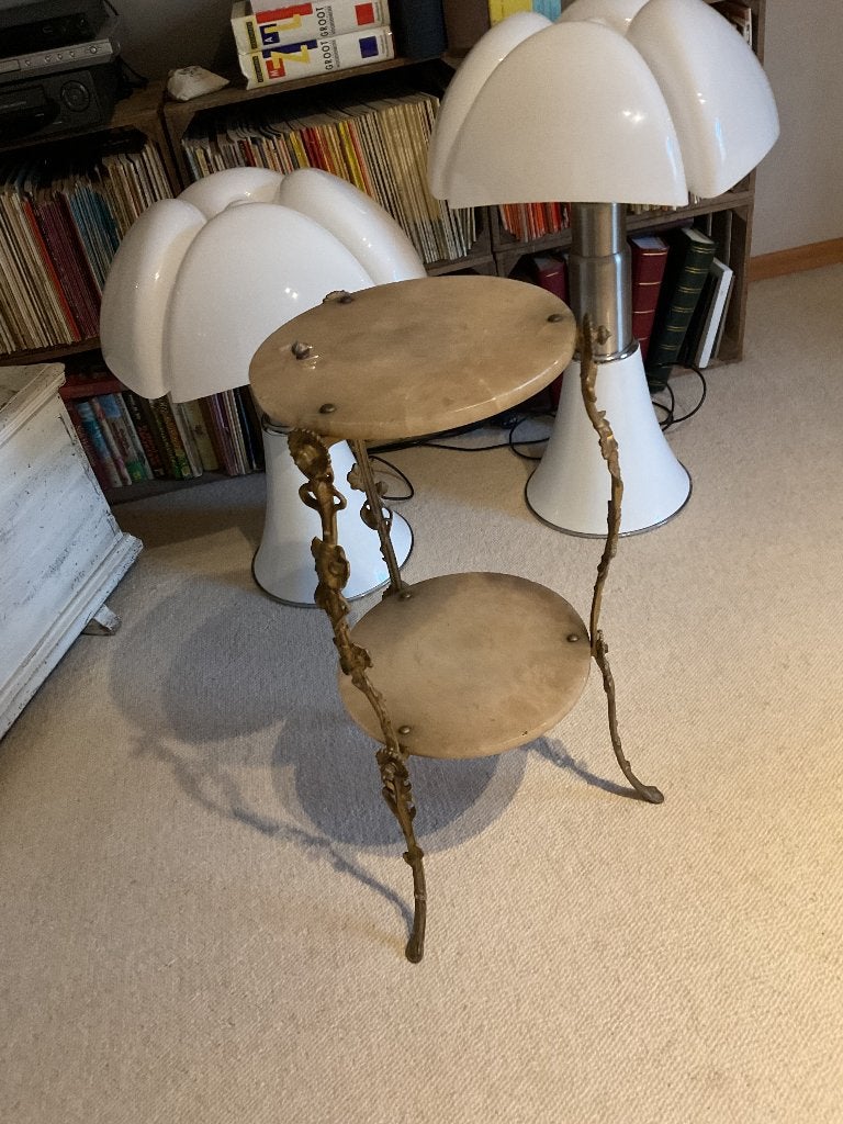 Prachtig antiek bijzettafel Art Nouveau stijl, marmer, Ophalen