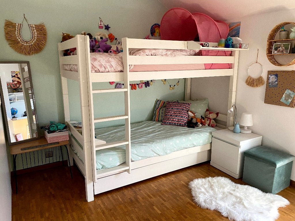 stapelbed 3 (2+bedlade), Kinderen en Baby's, Kinderkamer | Stapelbedden en Hoogslapers, Ophalen, Gebruikt, Stapelbed