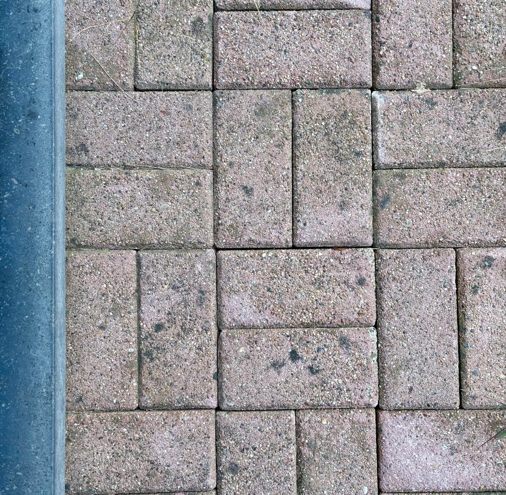 GRATIS: roze klinkers (40m2), Enlèvement, Utilisé, 10 m²² ou plus, Briques