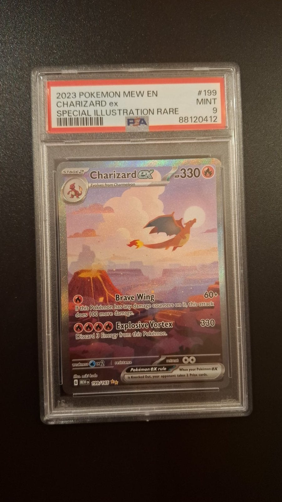 PSA 9 Charizard ex – Pokémon 151 (Special Illustration Rare), Hobby en Vrije tijd, Verzamelkaartspellen | Pokémon, Nieuw, Ophalen of Verzenden