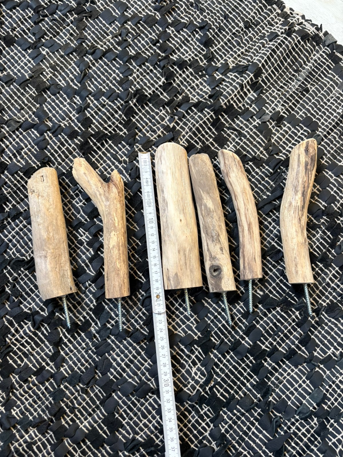 Set van 6 driftwood kapstokjes, Enlèvement, Neuf, Bois, Crochets muraux