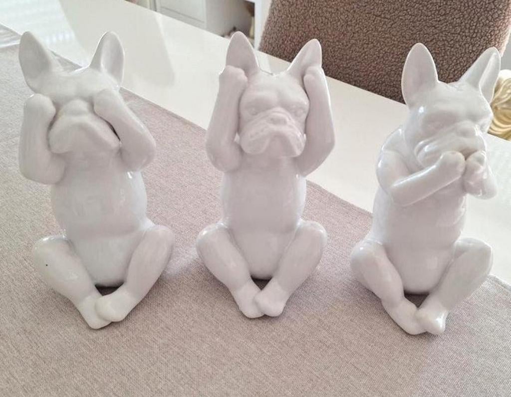 Weg w.verhuis‼️Franse Buldog hondjes
Horen zien en zwijgen, Collections, Statues & Figurines, Enlèvement ou Envoi