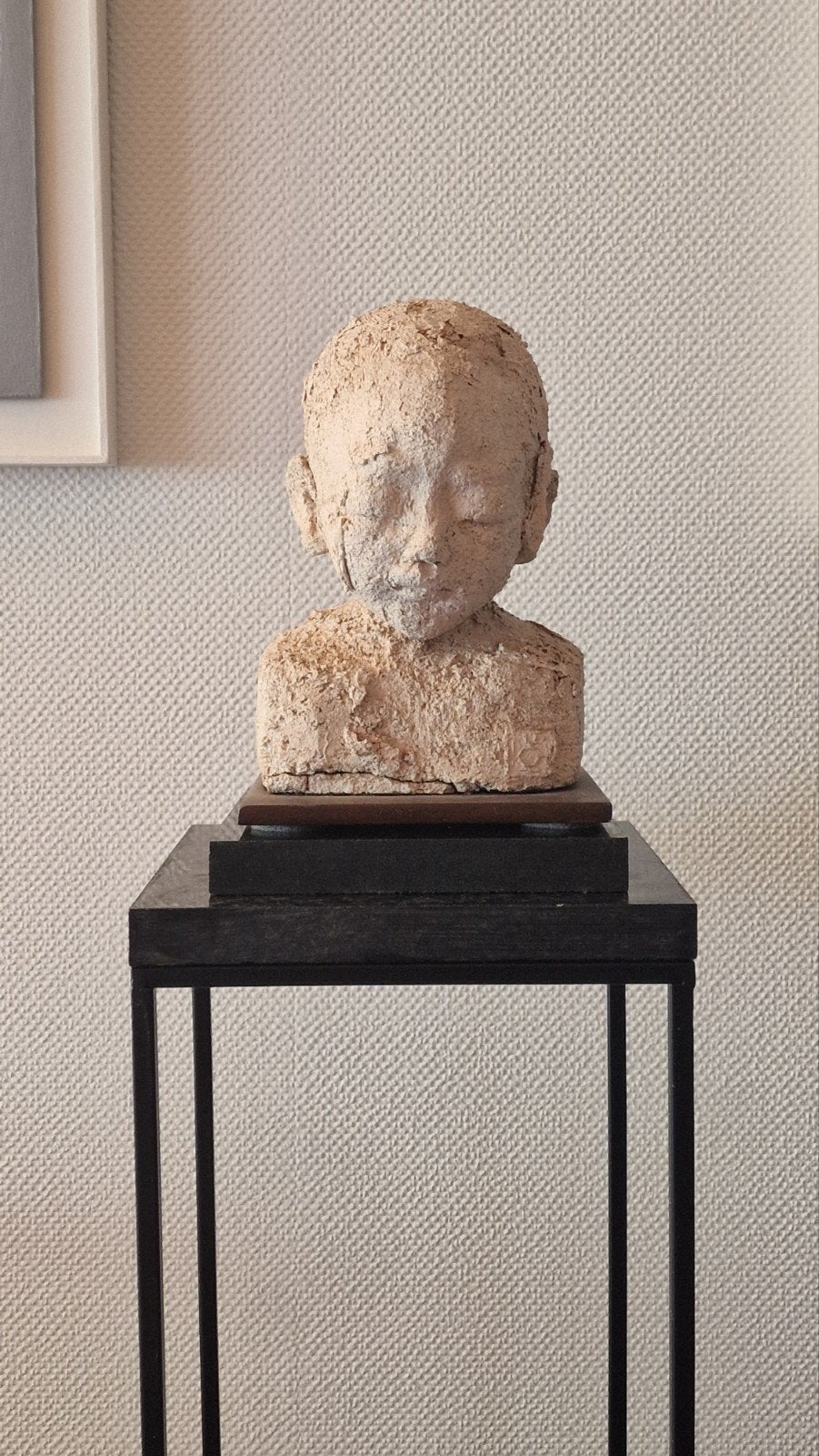 Tête en céramique Evelyne Galinski, Antiquités & Art, Enlèvement, Statue