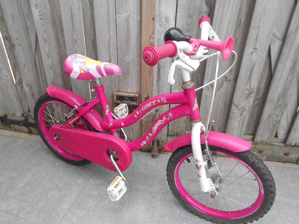 mooi roze kinderfiets 16 ", Overige merken, Frein sur jante, Comme neuf, Enlèvement