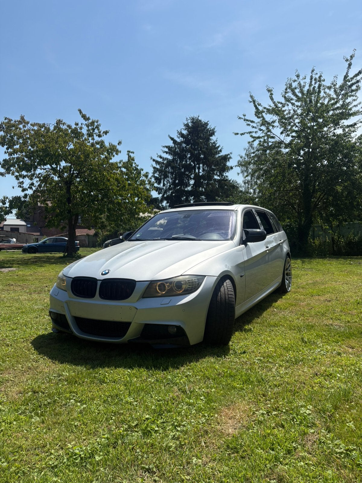 BMW E91 330D N57, Autos, Argent ou Gris, Achat, Alcantara, Noir