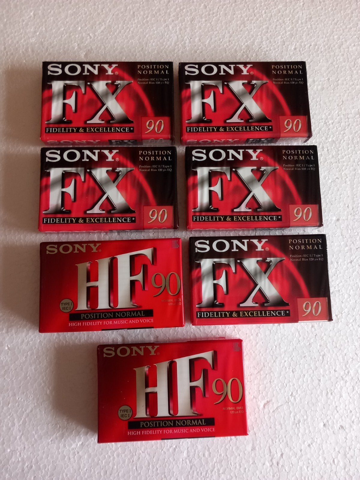 7 SONY CASSETTE 90 MIN, Enlèvement ou Envoi