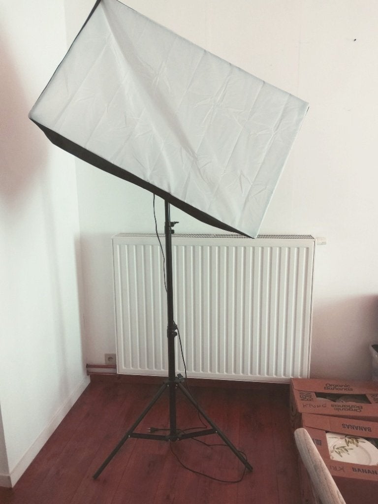 2 (twee) studiolampen, Ophalen, Gebruikt, Inclusief lampen, Studiolamp