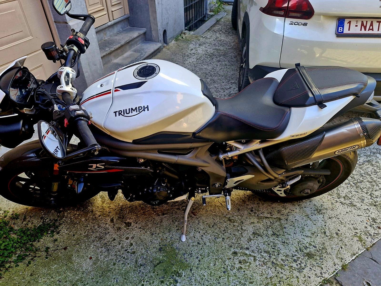 triumph 1050 rs speed triple blanche, Particulier, 3 cylindres, Manuelle, 1050 cm³