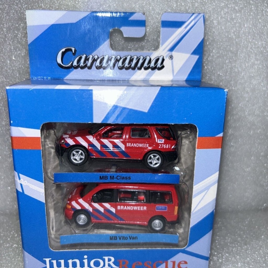 1:72 Cararama Brandweer Set Mercedes M-Class & Vito, Hobby & Loisirs créatifs, Enlèvement ou Envoi, Neuf, Voiture