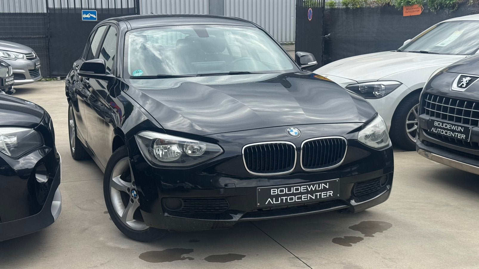 Bmw 1 serie 114i 1.6Benzine 144.xxxkm Veel Opties,Garantie, Auto's, BMW, USB, Zwart, Zwart, Handgeschakeld