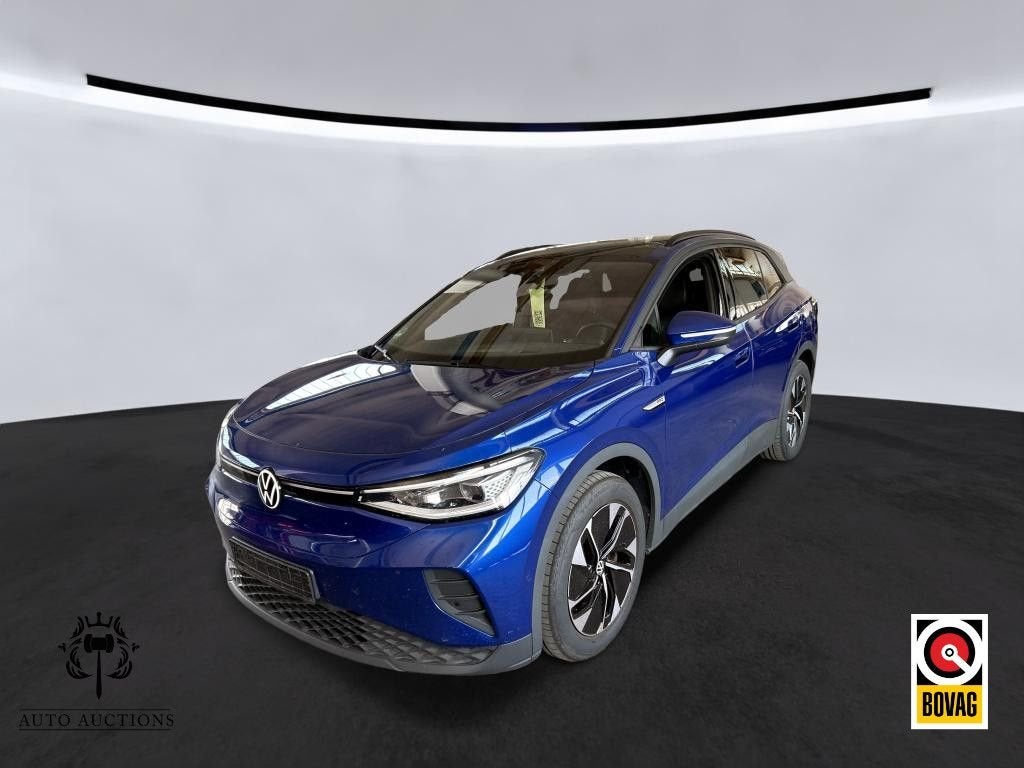 Volkswagen ID.4 Pro 77 kWh 150KW | Panodak | Warmtepomp | He, Automaat, 528 km, Blauw, Grijs