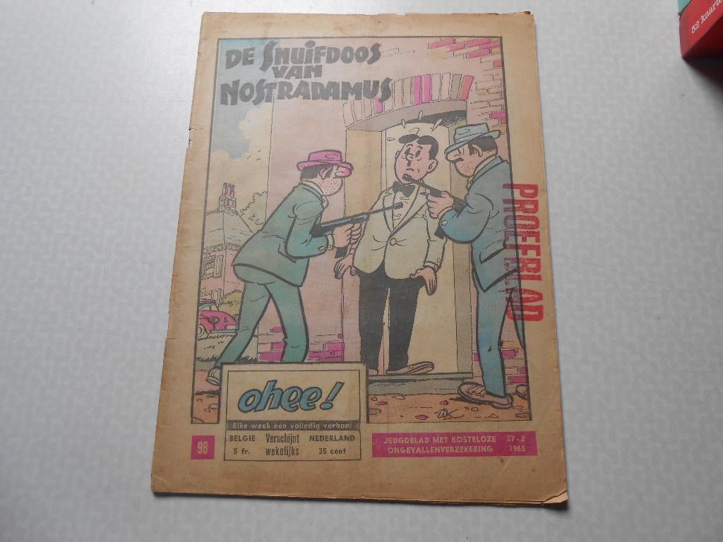 Ohee 98 De snuifdoos van Nostradamus 1965., Gelezen, Rik Clement, Eén stripboek, Ophalen of Verzenden
