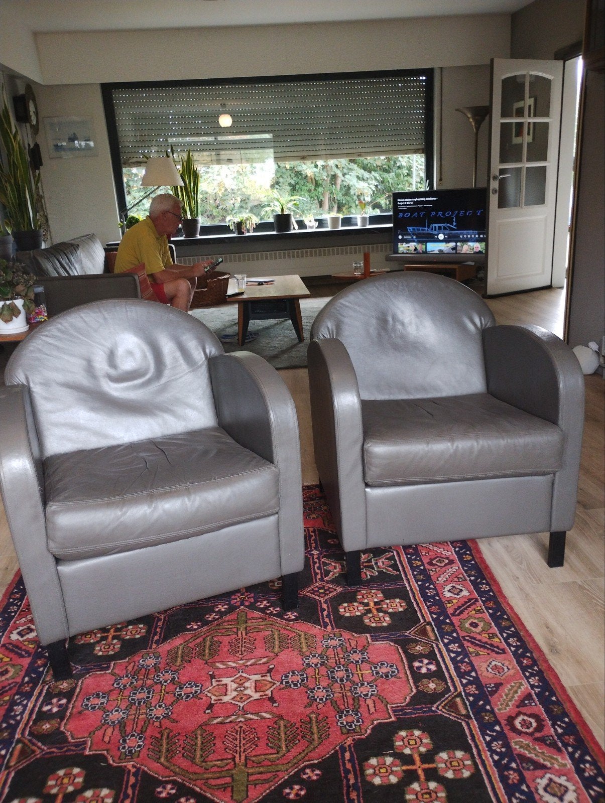 Leren design fauteuils, Huis en Inrichting, Ophalen