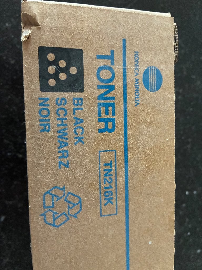Toner noir TN216K, Enlèvement ou Envoi, Neuf, Toner, Konika Minolta