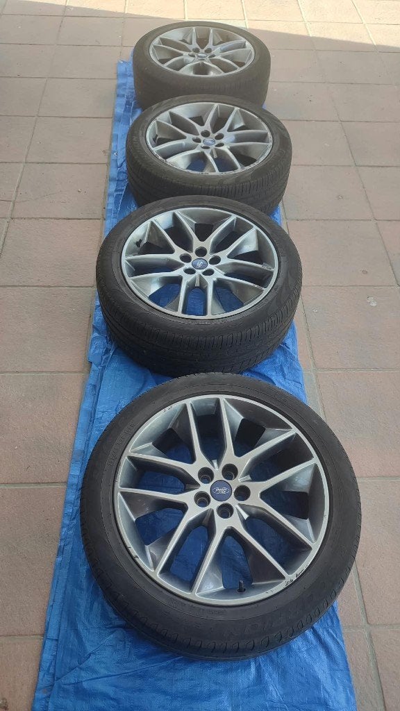 Jantes alu 20" Ford Edge + capteurs TPMS – 255/45 R20, 255 mm, Enlèvement, Utilisé, 20 pouces