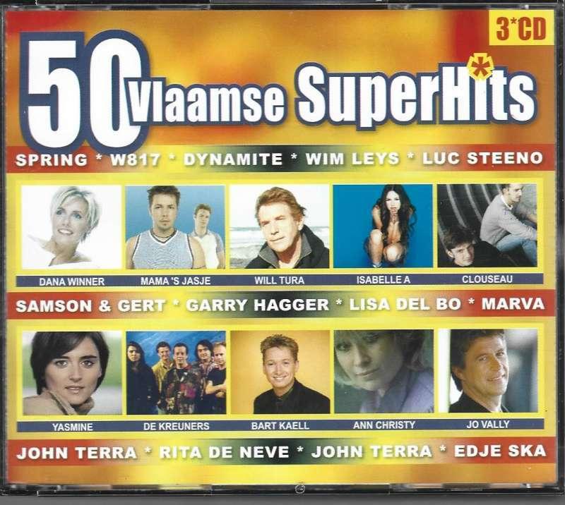 3 CD 50 Vlaamse Superhits, Ophalen of Verzenden, Zo goed als nieuw, Pop