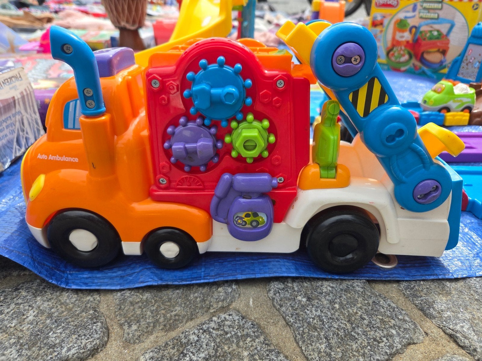 Vtech auto ambulance, Ophalen