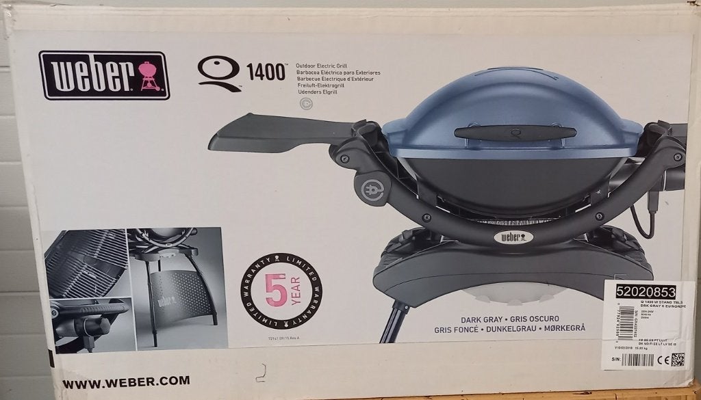 Electrische Weber grill, Tuin en Terras, Ophalen, Zo goed als nieuw, Weber