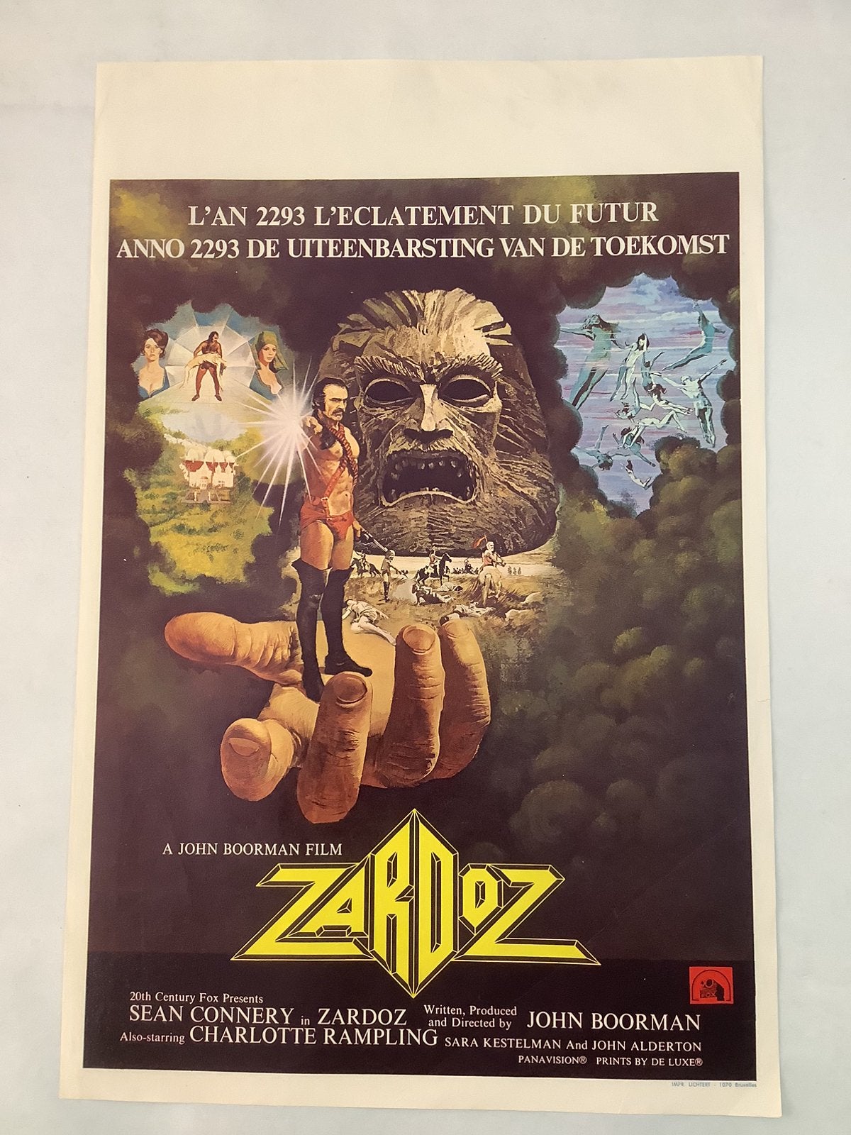 ZARDOZ   FILMPOSTER   36-54 cm, Ophalen of Verzenden
