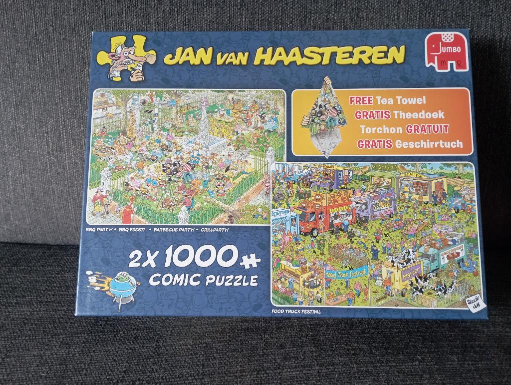 Jan van Haasteren  2 x 1000 st., Ophalen of Verzenden, 500 t/m 1500 stukjes, Zo goed als nieuw, Legpuzzel
