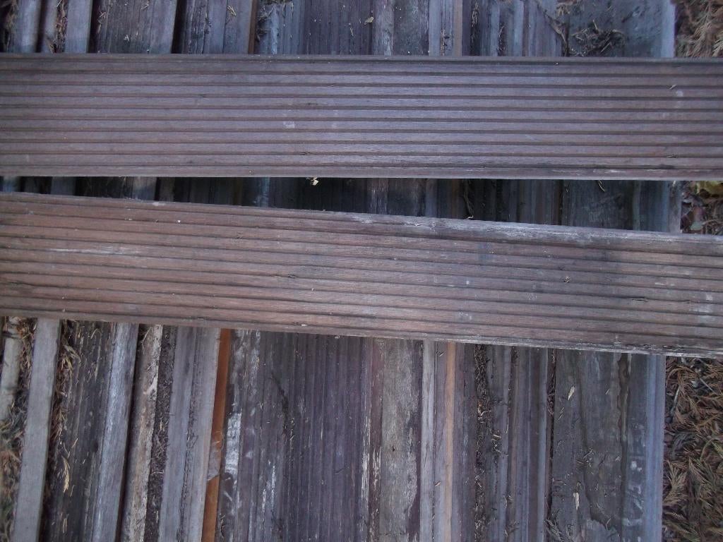 bangkirai planken, Tuin en Terras, Ophalen, Gebruikt, Planken