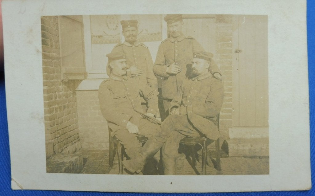 WWI Fotokaart 1915 Matrosen-Fußartillerie Rgt 1 Namur (S), Verzenden, Marine, Overige typen