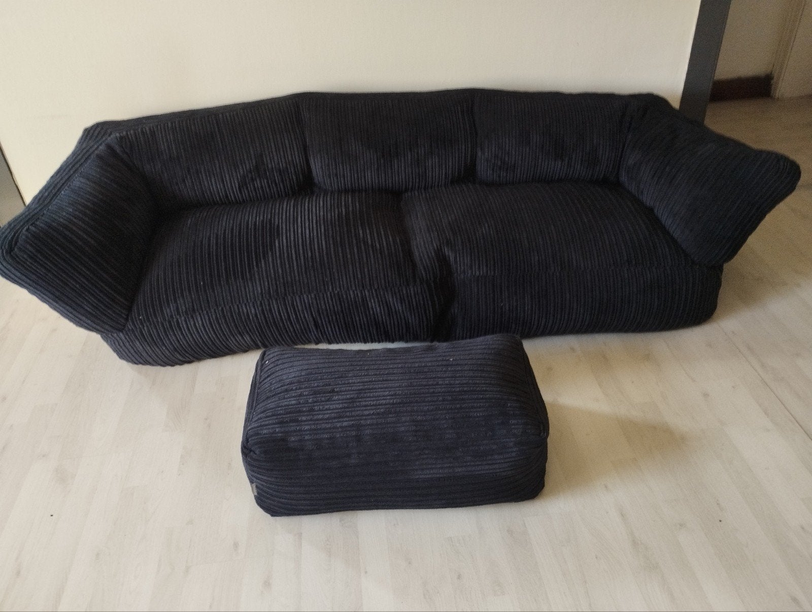 Canapé Pouf Géant 2 Places + Pouf Repose-pieds LOUNGE PUG, Maison & Meubles, Enlèvement