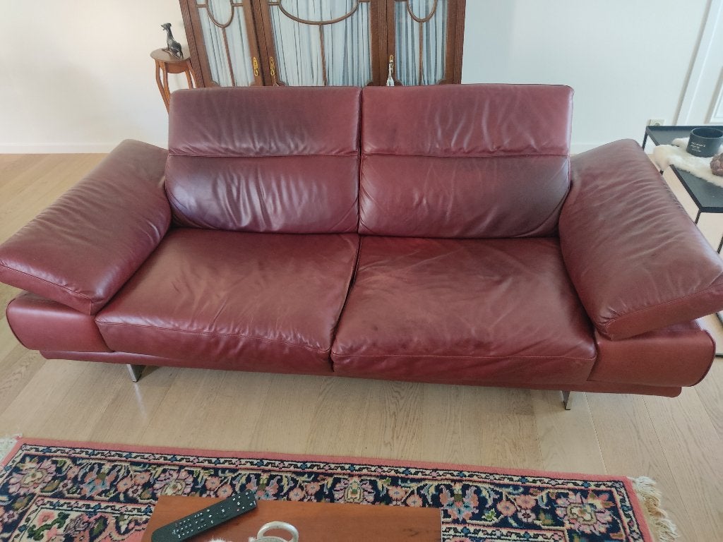 Natuzzi lederen 3-zit, Huis en Inrichting, Zetels | Zetels, Ophalen