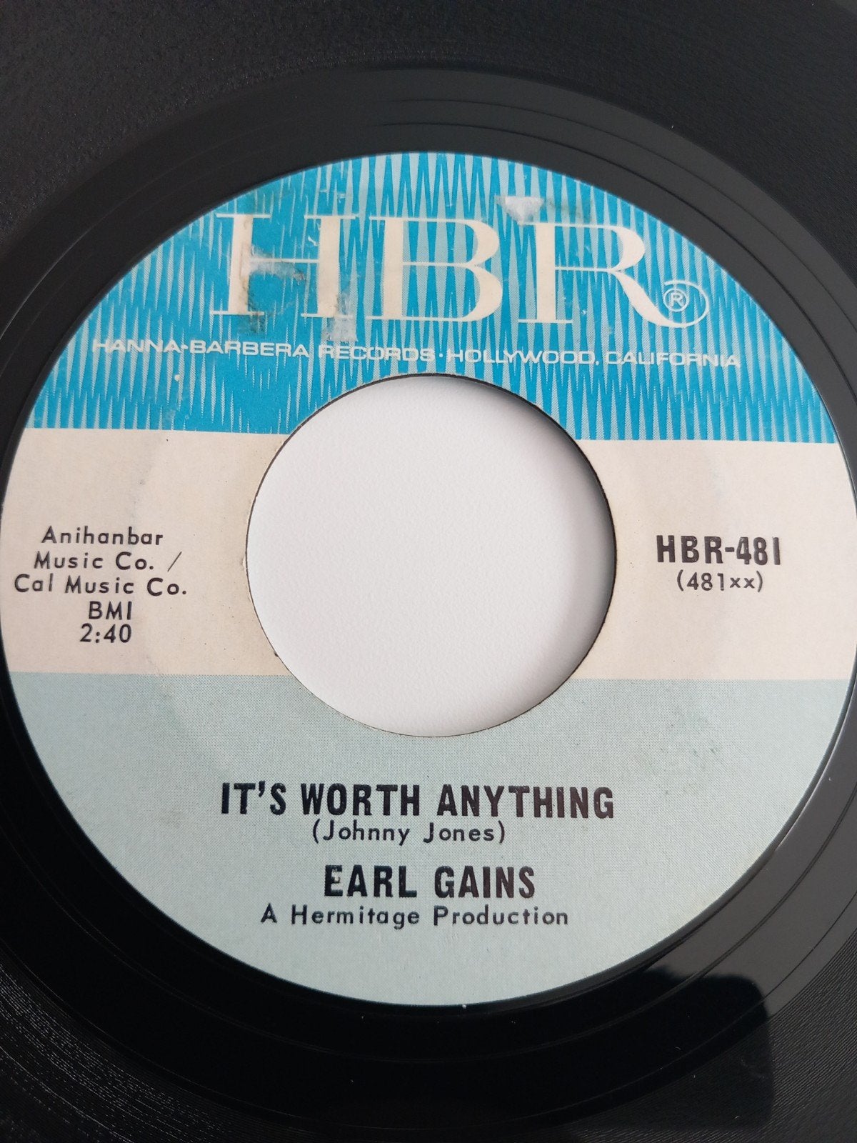 EARL GAINS. IT'S WORTH ANYTHING. R&B POPCORN USA 45T, Ophalen of Verzenden