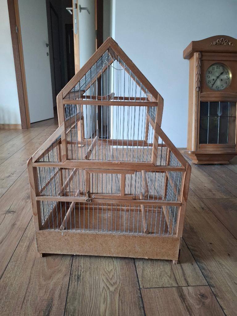 Cage à oiseaux, Animaux & Accessoires, Oiseaux | Cages & Volières, Enlèvement, Utilisé, Bois, Cage à oiseaux