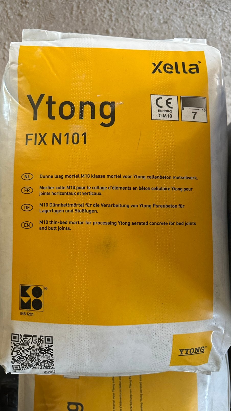 Ytong fix n 101 - 15 zakken, Doe-het-zelf en Bouw, Metselstenen, Ophalen, Nieuw