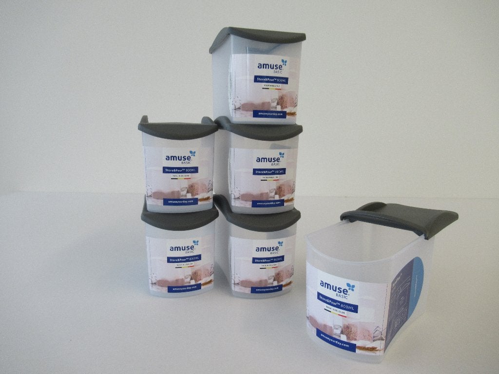 Strooibus | Bewaardoos met functioneel deksel grijs | 800ml, Huis en Inrichting, 800 ml, Overige kleuren, Bewaardoos, Nieuw