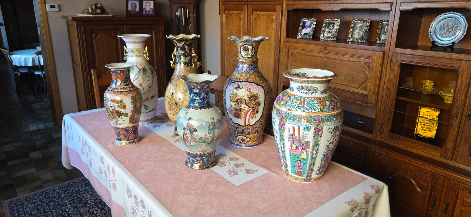 Chinese vazen, Ophalen