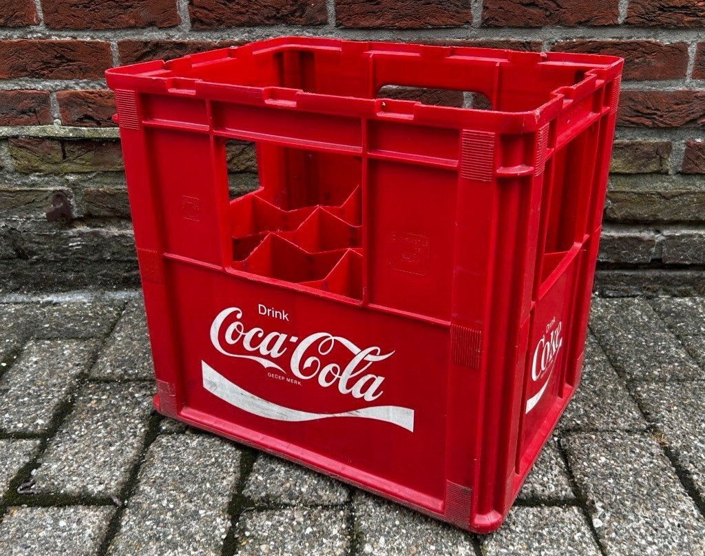 Vintage krat Coca-Cola 1976, Ophalen of Verzenden, Gebruikt, Verpakking