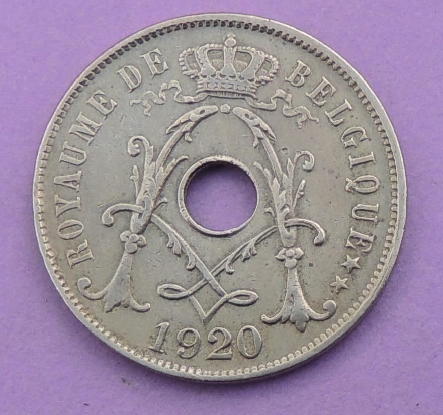 1920 25 centimes FR, Verzenden, Metaal, Losse munt