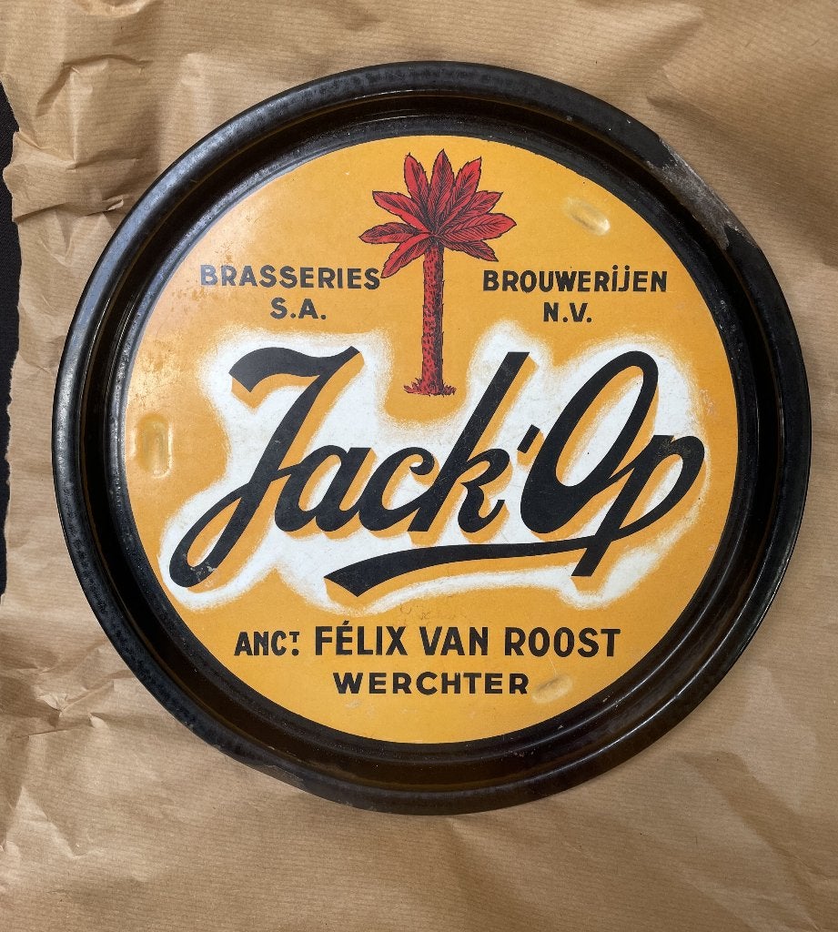 email plateau Jack Op Werchter, Verzamelen, Biermerken, Ophalen of Verzenden, Gebruikt, Reclamebord, Plaat of Schild, Overige merken