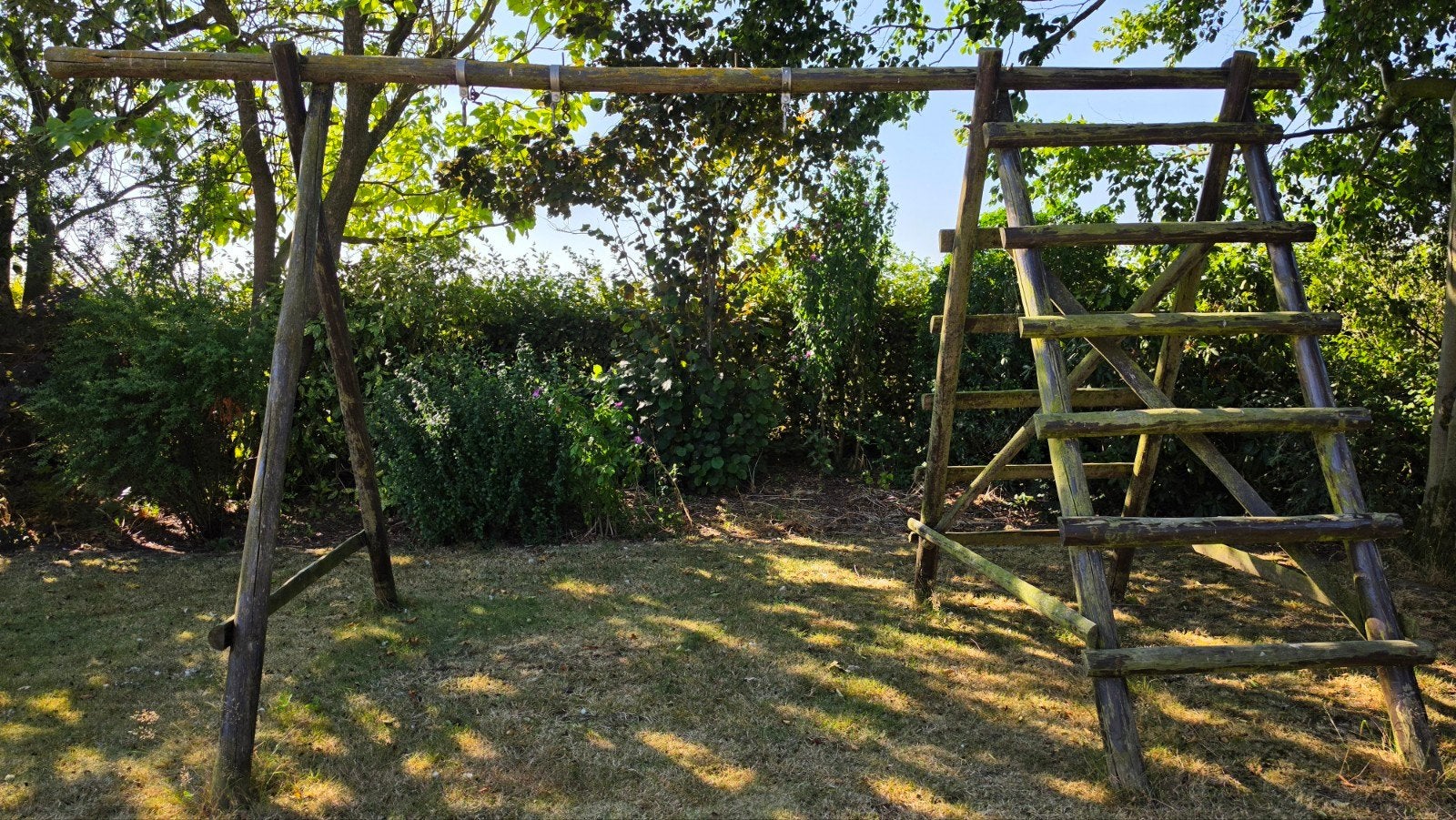 poteaux de balançoire en bois, Enlèvement