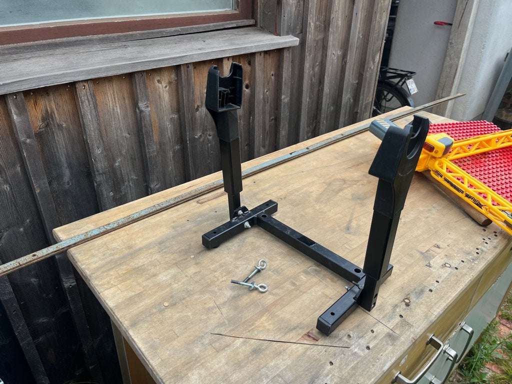 maxicosi houder Riese en Muller bakfiets, Fietsen en Brommers, Ophalen of Verzenden, Zo goed als nieuw, Steco