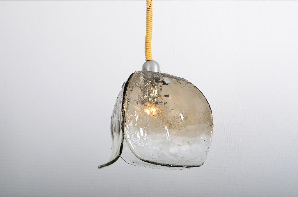 Kalmar Hanglamp ijsglas Murano, Huis en Inrichting, Ophalen of Verzenden, Gebruikt, Glas, Italiaans design, vintage