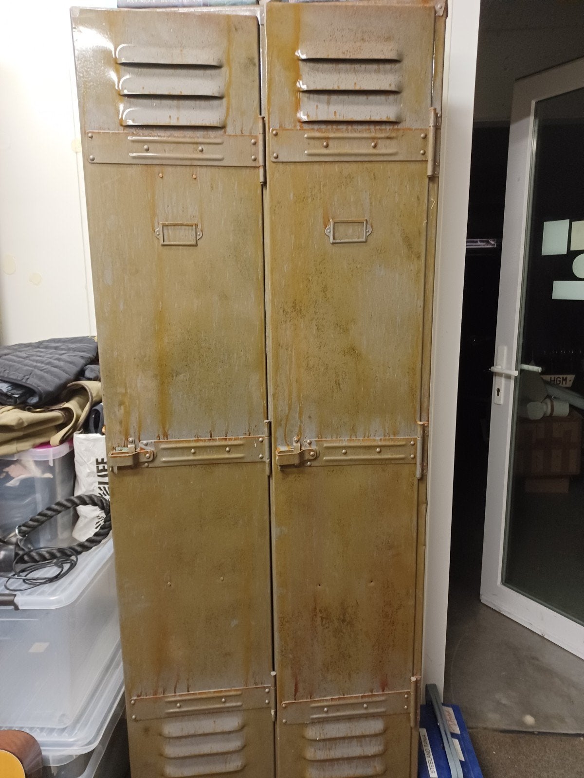 Industriële oude retro kast, Antiek en Kunst, Ophalen