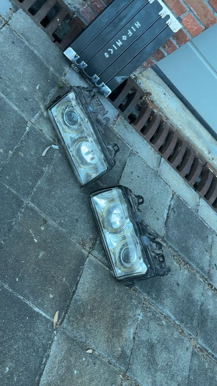 Koplampen met angel eyes e36, Auto-onderdelen, Ophalen, Gebruikt, BMW